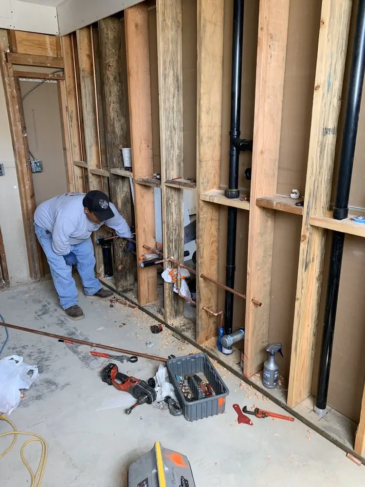 Commercial rough-in plumbing for Water Heater Replacement in Oak Hill